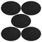 Engravable Leather Patch Blanks for Hats, Jackets & Bags – Laserable Faux Leather Patches with Adhesive & Stitch – Leatherette Apparel Patches (Oval, 5 Pack)